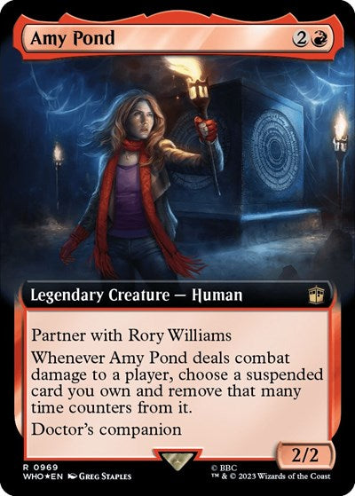 Amy Pond (Extended Art) (Surge Foil) (Universes Beyond: Doctor Who) Light Play Foil