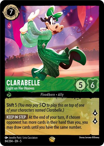 Clarabelle - Light on Her Hooves (Shimmering Skies) Near Mint Cold Foil
