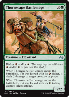 Thornscape Battlemage (Modern Masters 2017) Light Play Foil