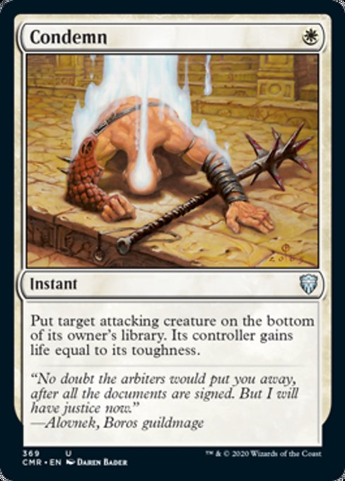 Condemn (Commander 2020 Commander Legends) Near Mint