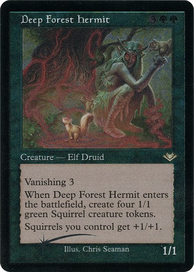 Deep Forest Hermit (Retro Frame) (Foil Etched) (Modern Horizons 1 Retro Frames) Light Play Foil