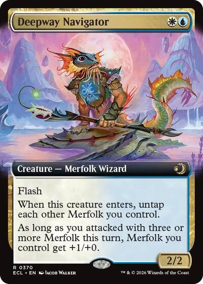 Deepway Navigator (Extended Art) (Lorwyn Eclipsed) Light Play