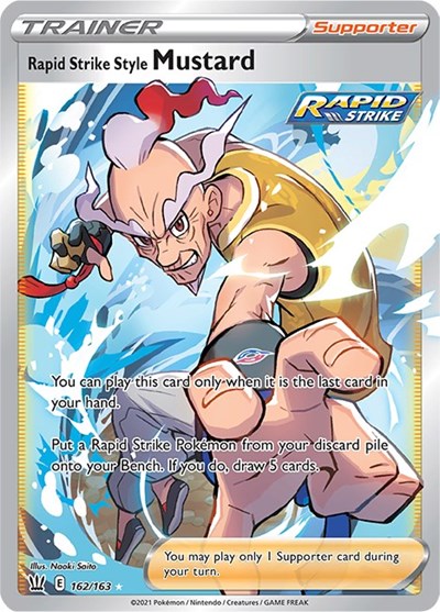 Rapid Strike Style Mustard (Full Art) (SWSH05: Battle Styles) Near Mint Holofoil