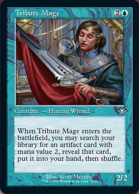 Tribute Mage (Modern Horizons 1 Retro Frames) Medium Play Foil