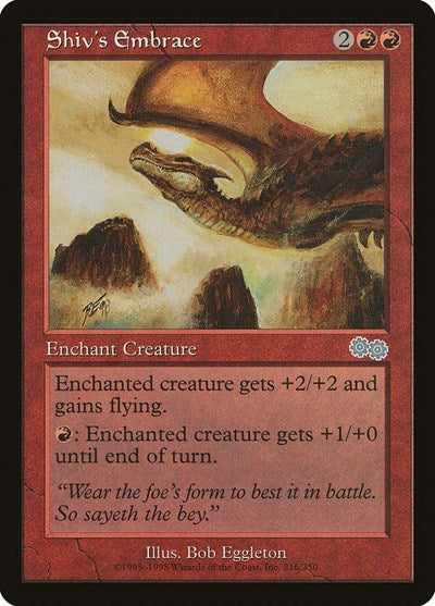Shiv's Embrace (Urza's Saga) Light Play