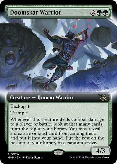 Doomskar Warrior (Extended Art) (March of the Machine) Near Mint