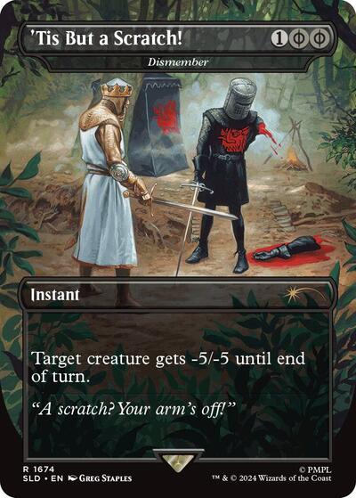 'Tis But a Scratch! - Dismember (Secret Lair) Light Play Foil