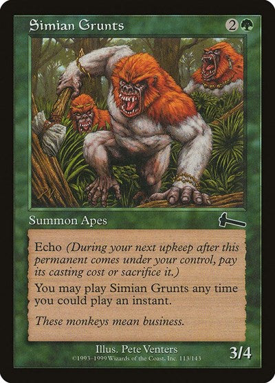 Simian Grunts (Urza's Legacy) Near Mint