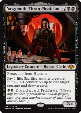 Yawgmoth, Thran Physician (Modern Horizons) Medium Play Foil