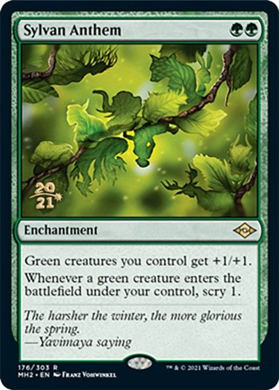 Sylvan Anthem (Promos: Prerelease Cards) Light Play Foil
