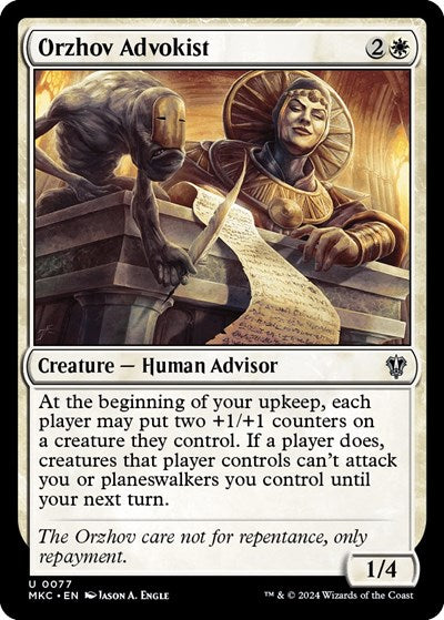 Orzhov Advokist (Commander: Murders at Karlov Manor) Light Play
