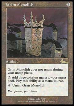 Grim Monolith (Urza's Legacy) Medium Play Japanese