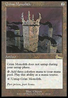 Grim Monolith (Urza's Legacy) Damaged / Poor