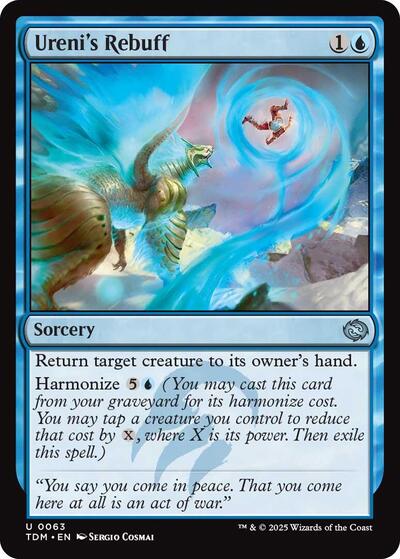 Ureni's Rebuff (Tarkir: Dragonstorm) Light Play