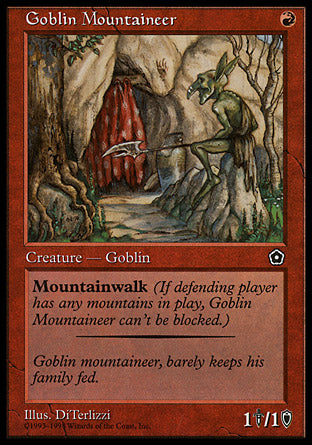 Goblin Mountaineer (Portal Second Age) Light Play