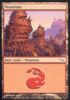Mountain (299) (Mirrodin) Light Play Foil