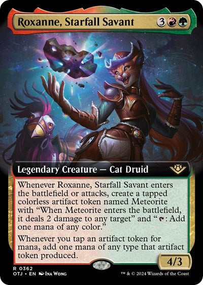 Roxanne, Starfall Savant (Extended Art) (Outlaws of Thunder Junction) Light Play