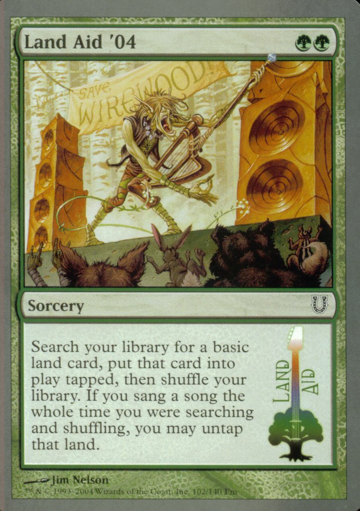 Land Aid '04 (Unhinged) Near Mint Foil