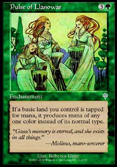 Pulse of Llanowar (Invasion) Heavy Play Foil