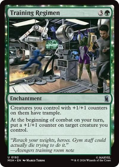 Training Regimen (Marvel Super Heroes) Near Mint Foil