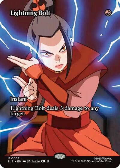 Lightning Bolt (Borderless) (Avatar: The Last Airbender: Eternal-Legal) Near Mint Foil