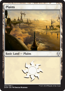 Plains (252) (Dominaria) Light Play