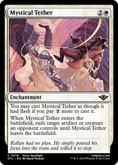 Mystical Tether (Outlaws of Thunder Junction) Near Mint Foil