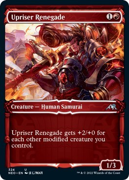 Upriser Renegade (Showcase) (Kamigawa: Neon Dynasty) Light Play