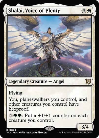 Shalai, Voice of Plenty (Commander: Wilds of Eldraine) Near Mint
