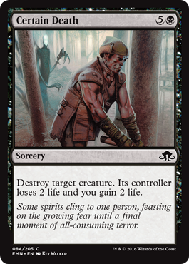 Certain Death (Eldritch Moon) Light Play Foil