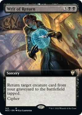 Writ of Return (Extended Art) (Commander: Streets of New Capenna) Near Mint