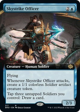Skystrike Officer (Extended Art) (The Brothers' War) Near Mint