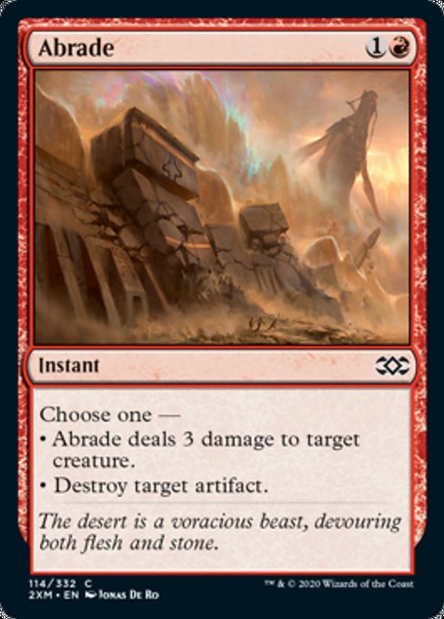 Abrade (Double Masters) Light Play Foil