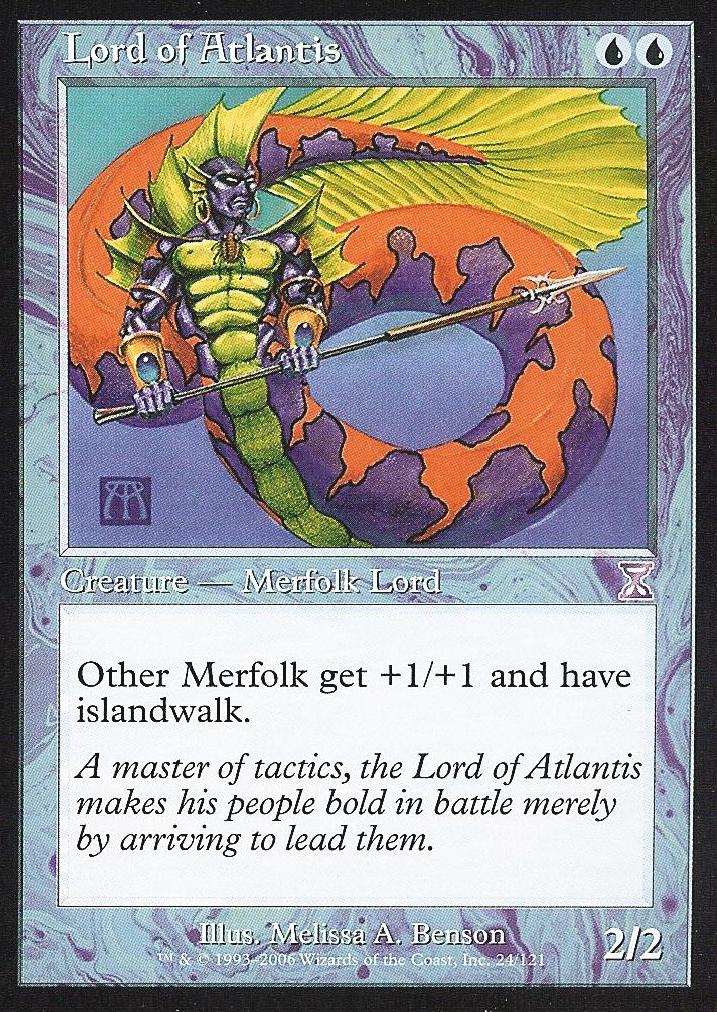 Lord of Atlantis (Time Spiral Time Shifted) Medium Play Foil