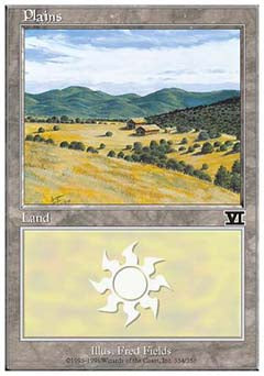 Plains (334) (Classic 6th Edition) Medium Play