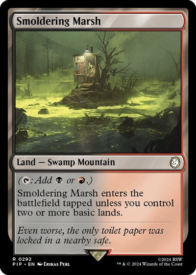 Smoldering Marsh (Universes Beyond: Fallout) Light Play Foil