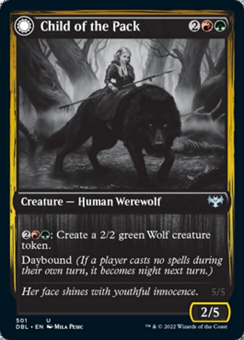 Child of the Pack / Savage Packmate (Innistrad: Double Feature) Near Mint