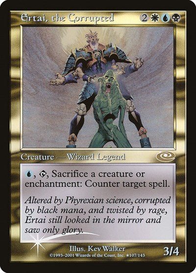 Ertai, the Corrupted (Alt. Art Foil) (Planeshift) Light Play Foil