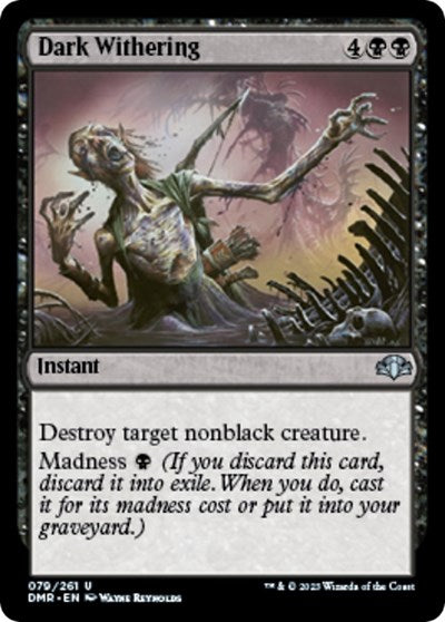 Dark Withering (Dominaria Remastered) Near Mint Foil