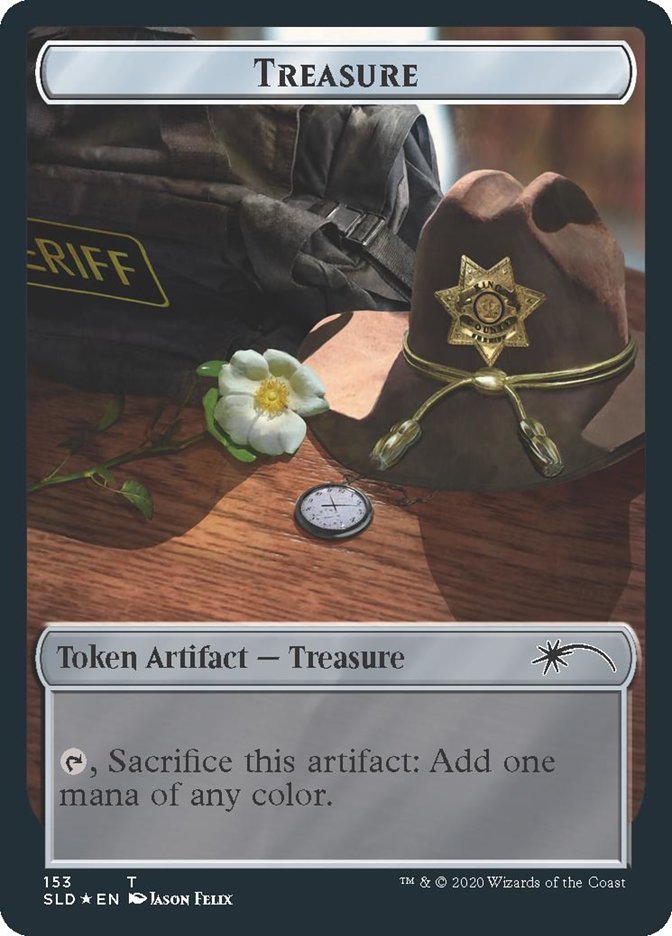 Treasure Token The Walking Dead (Secret Lair) Light Play Foil