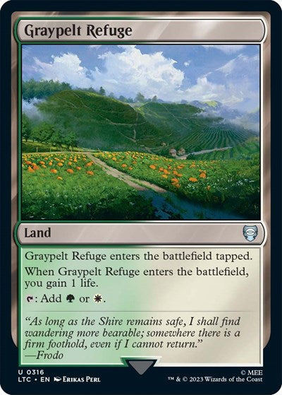 Graypelt Refuge (Commander: The Lord of the Rings: Tales of Middle-earth) Light Play