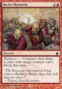 Incite Hysteria (Ravnica) Medium Play Foil