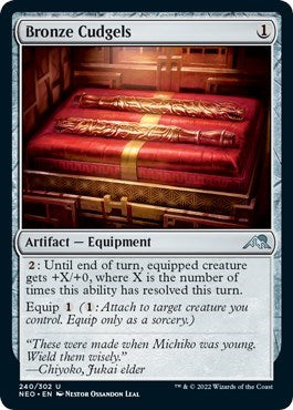 Bronze Cudgels (Kamigawa: Neon Dynasty) Near Mint