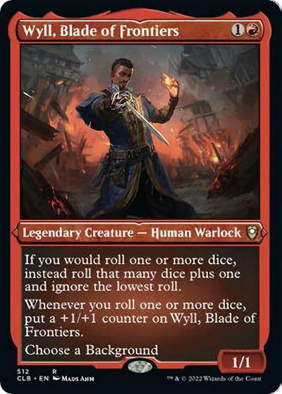 Wyll, Blade of Frontiers (Etched Foil) (Commander Legends: Battle for Baldur's Gate) Damaged / Poor Foil