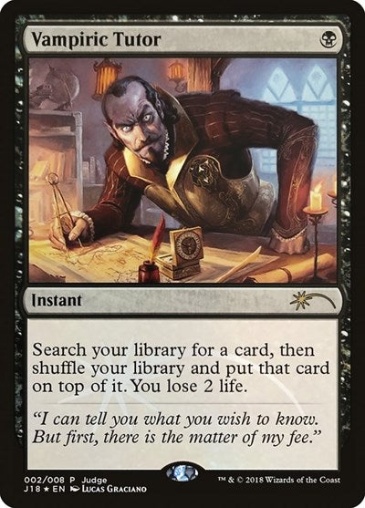 Vampiric Tutor (J18) (Promos: Judge) Light Play Foil