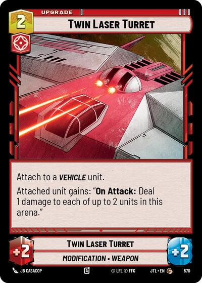Twin Laser Turret (Foil) (Jump to Lightspeed) Near Mint Foil