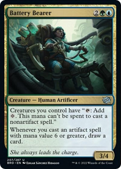 Battery Bearer (The Brothers' War) Light Play Foil