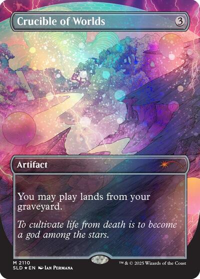 Crucible of Worlds (Galaxy Foil) (Secret Lair) Light Play Foil