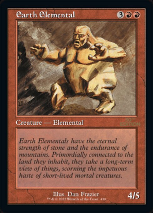 Earth Elemental (Retro Frame) (30th Anniversary Edition) Near Mint