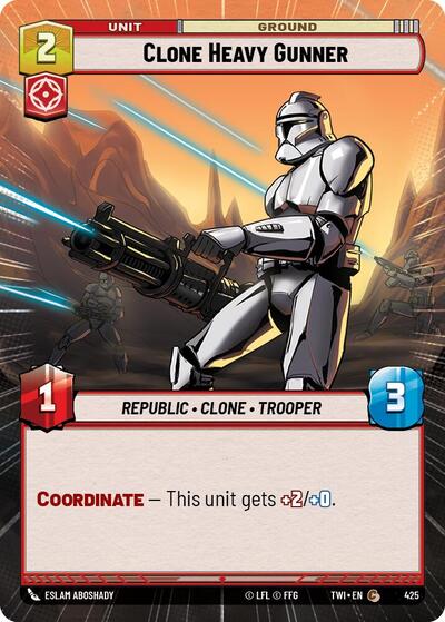 Clone Heavy Gunner (Hyperspace) (Twilight of the Republic) Near Mint Foil